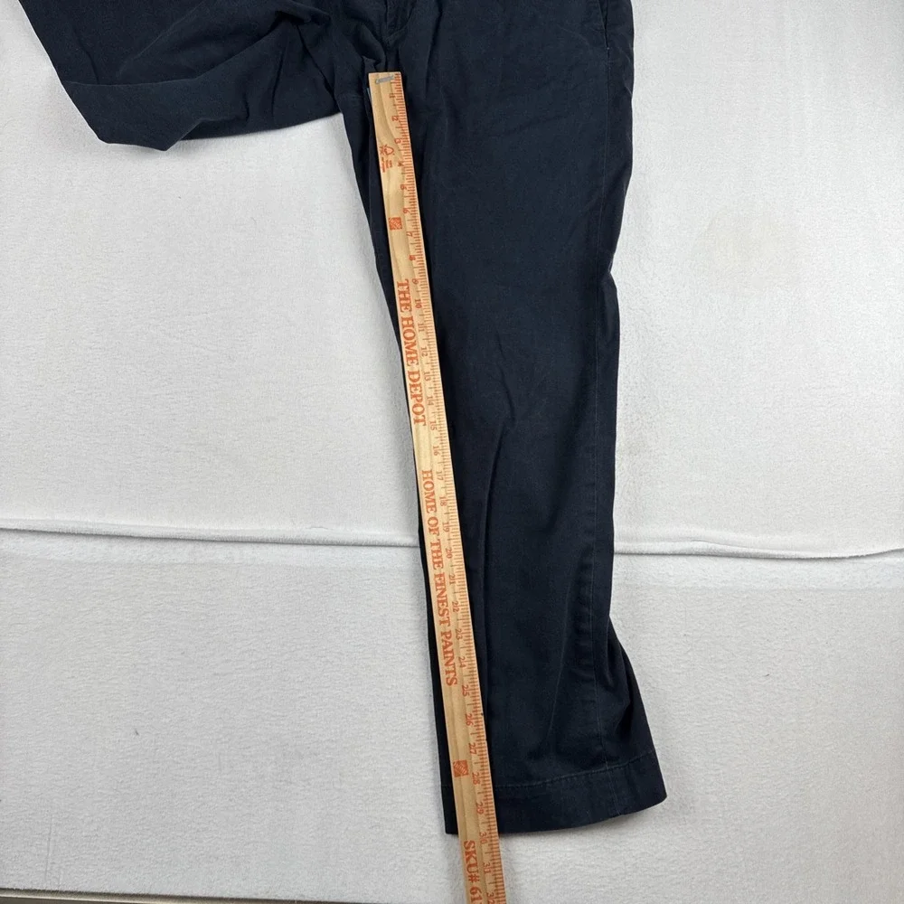Polo Ralph Lauren Mens Navy Blue Chino classic cotton twill Pants fits 35*29